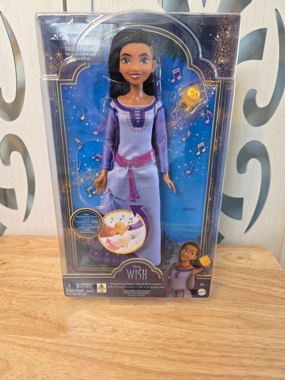 Disney Wish Singing Asha of Rosas Doll with Star –Musical Mattel HPX26 – New NIB